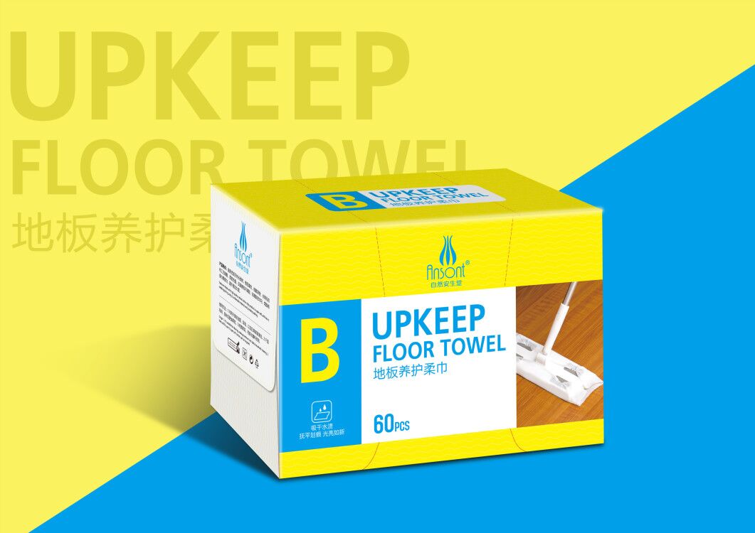 Household disposable thick large size floor kitchen remove oil dry wipes