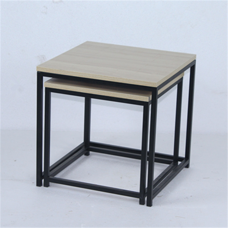 Set of 2 metal table side table
