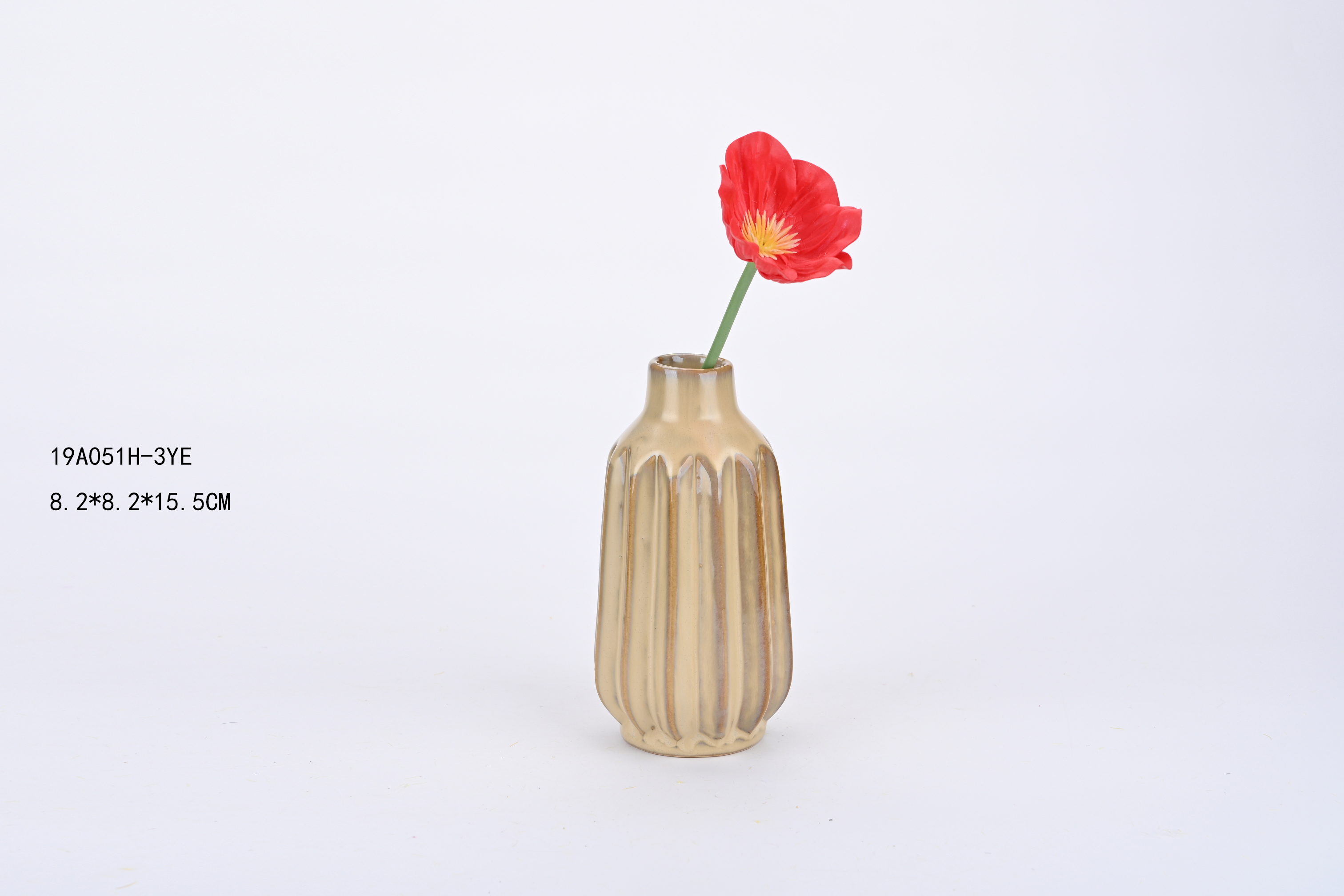 Porcelain Reactive Glazed Ceramic Vase