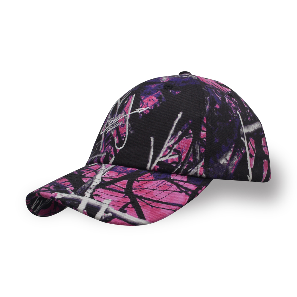 6 panel embroidery camouflage cotton twill baseball cap
