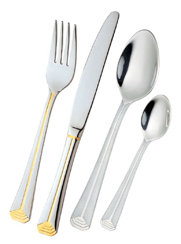 Knife/Fork/Spoon On Table