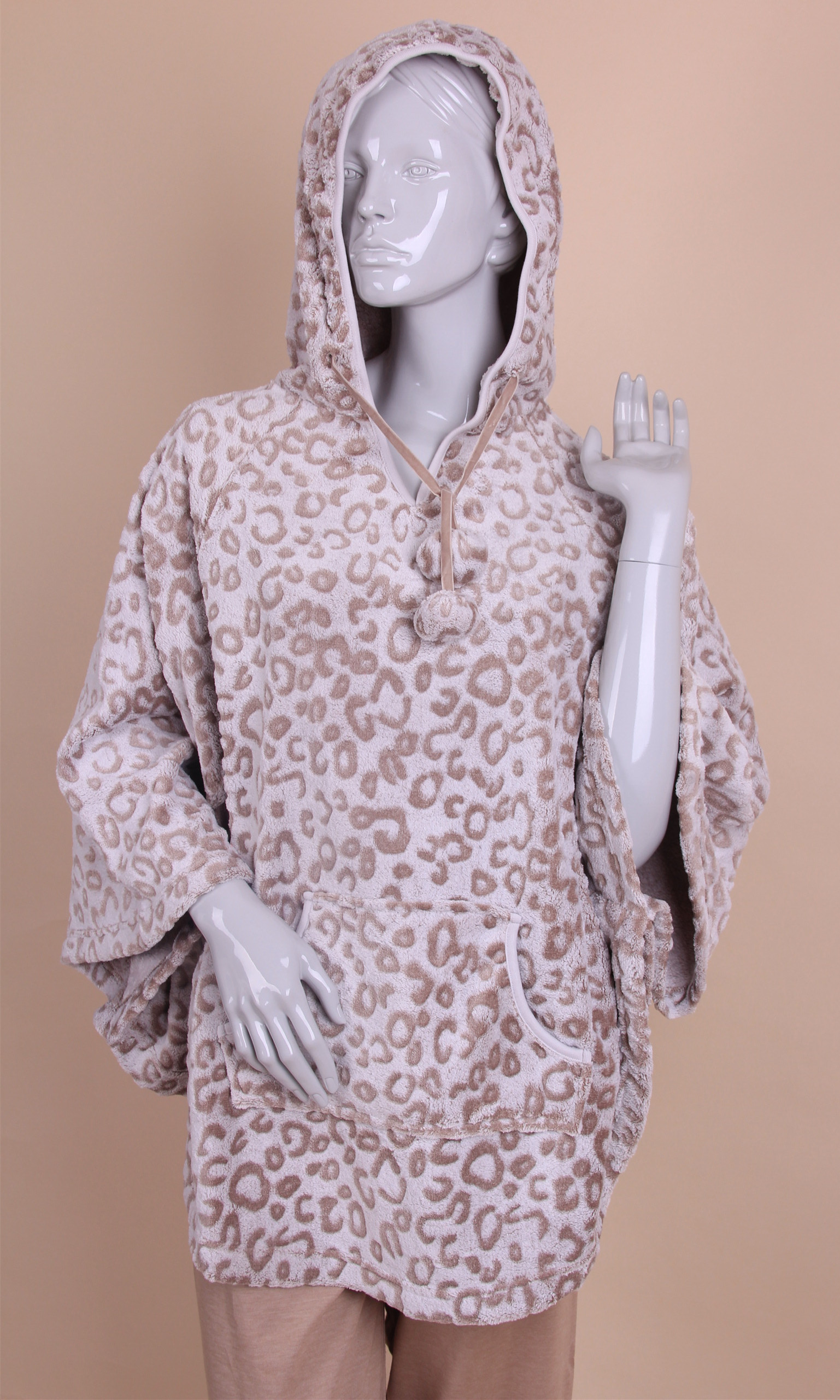 Ladies coral fleece cape