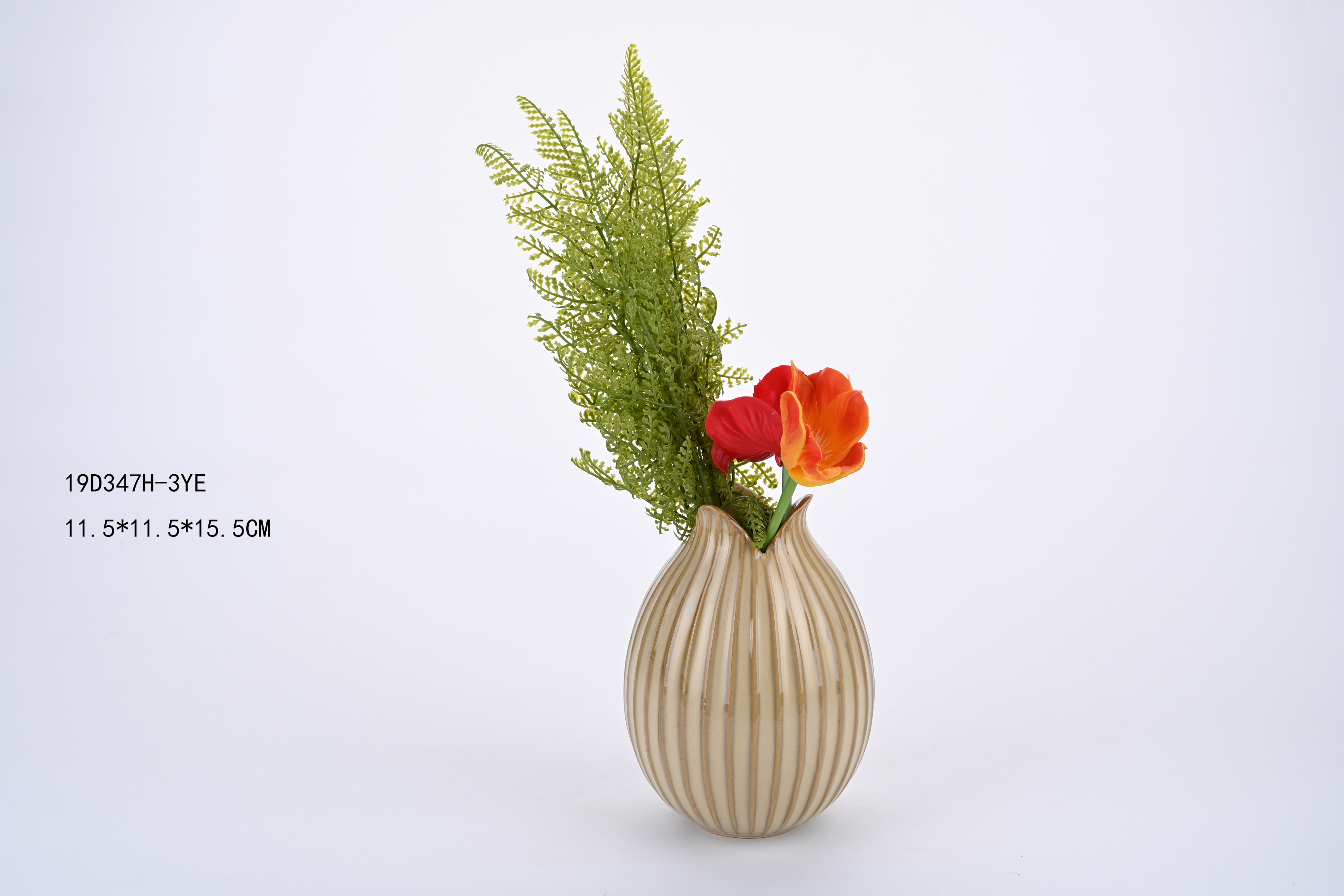Porcelain Reactive Glazed Ceramic Vase