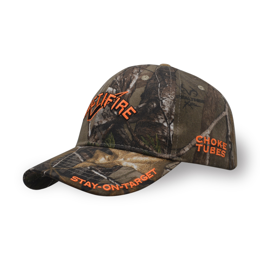 6 panel embroidery camouflage cotton twill baseball cap