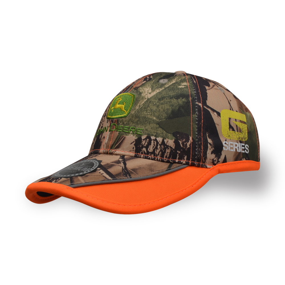 6 panel embroidery camouflage cotton twill connected embroidery baseball cap