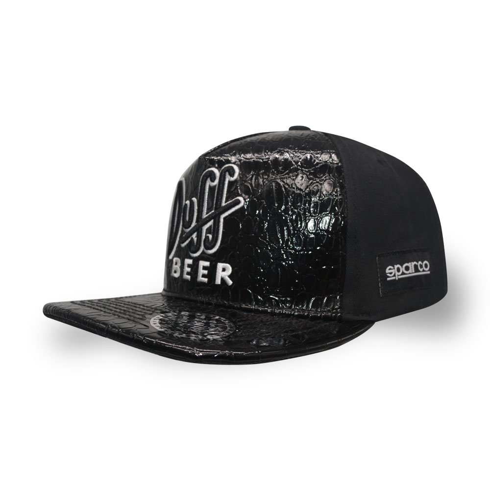 5 panel 3D embroidery snake PU snapback cap