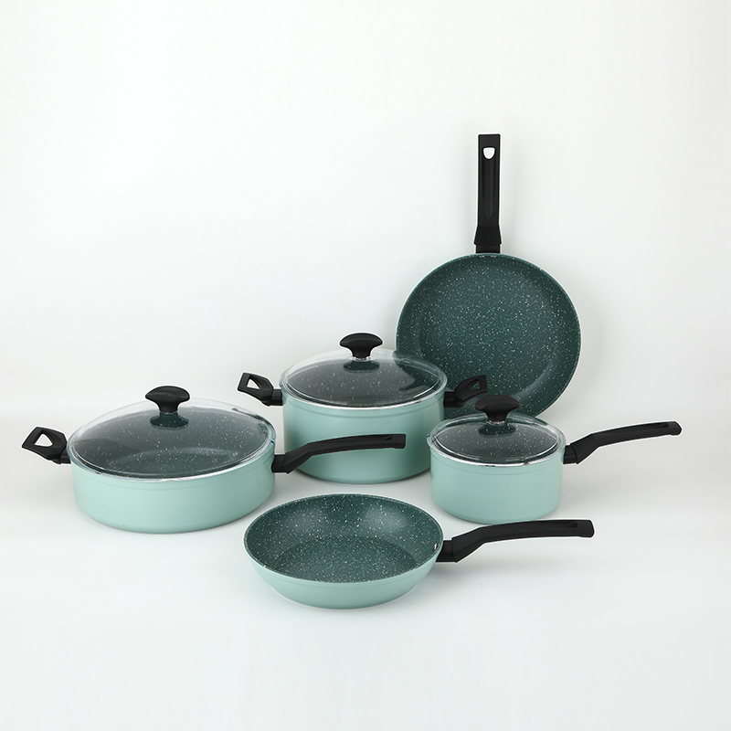 Forged aluminum 8pcs cookware set