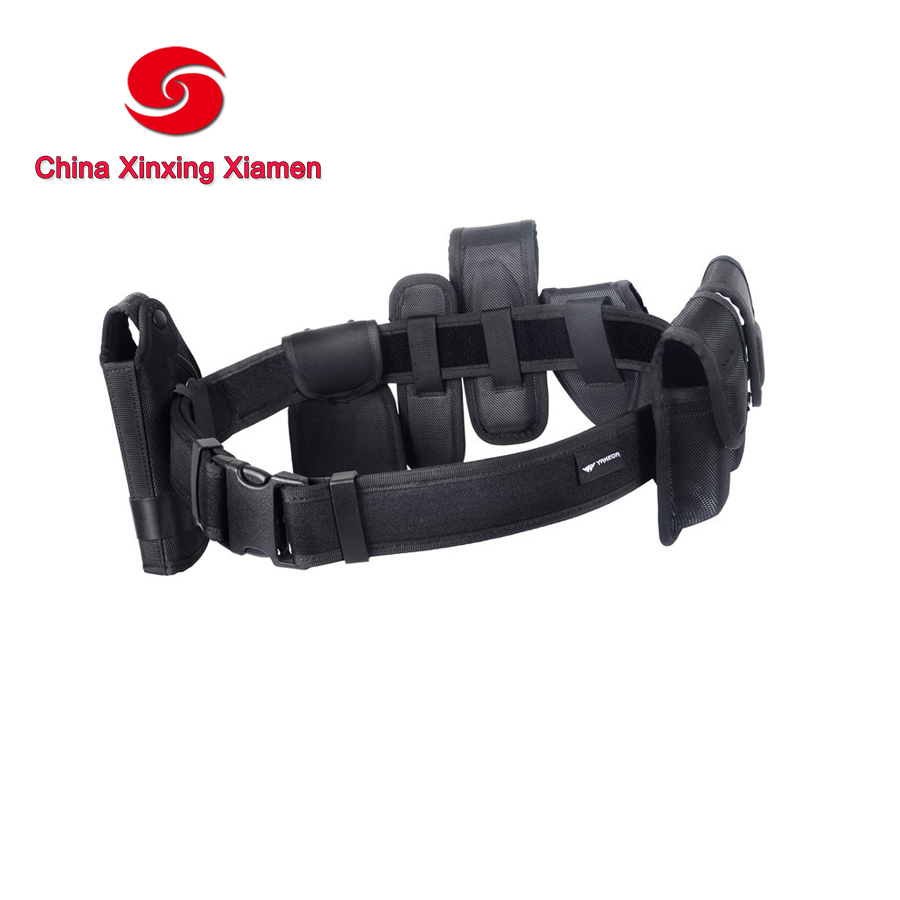 Whole Set Multifunction Nylon Police Duty Utility Belt with Holster and Tool Pouches