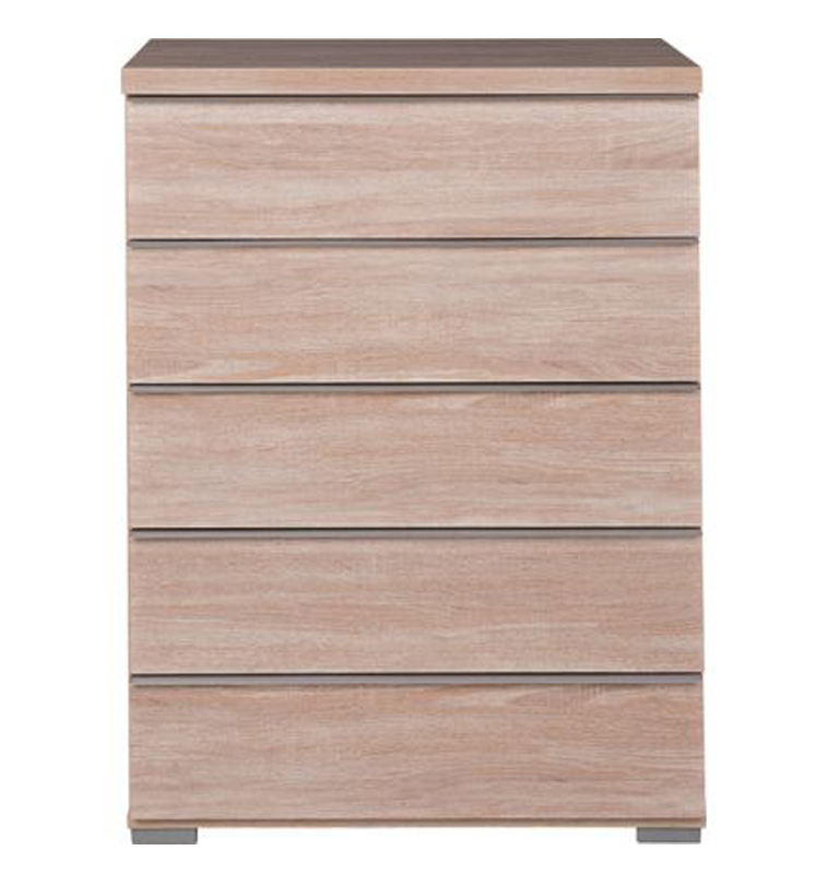 Modern White wooden storage organization cabinet 5 drawer chest of Drawers