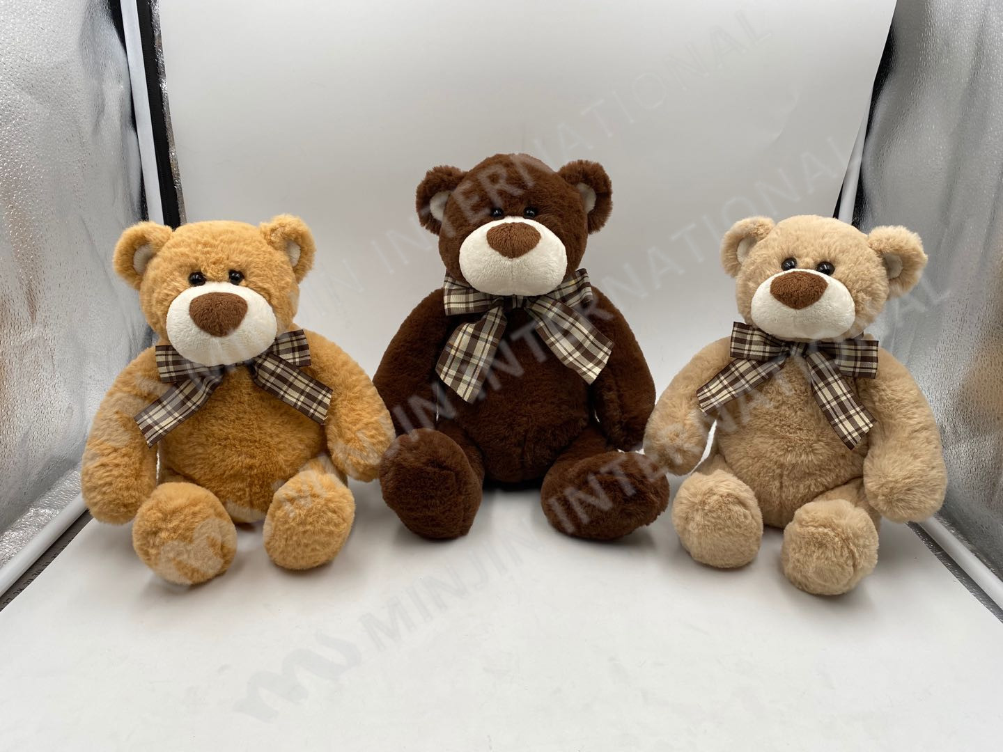 Custom fashion hot sale High quality soft stuffed plush toy cute bear 3 asst