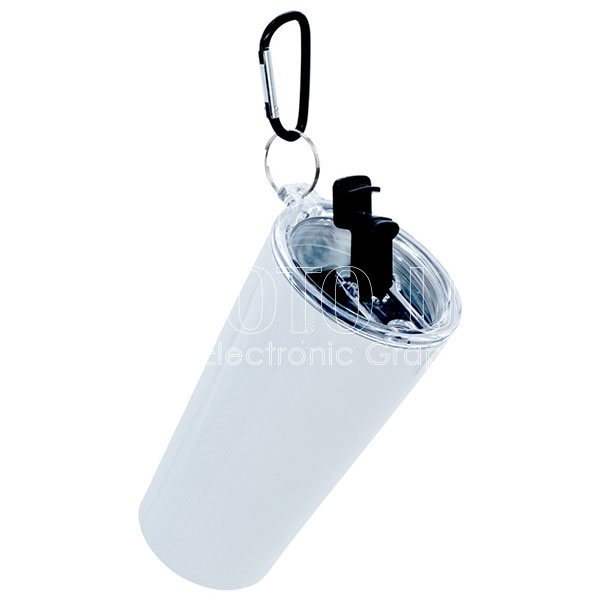 30 oz. Stainless Steel Tumbler with Carabiner Handle