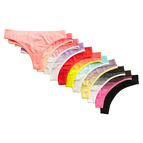 Women's Hipster Panties Seamless Low-Rise Cheekini Panty Soft Stretch Bikini Underwear