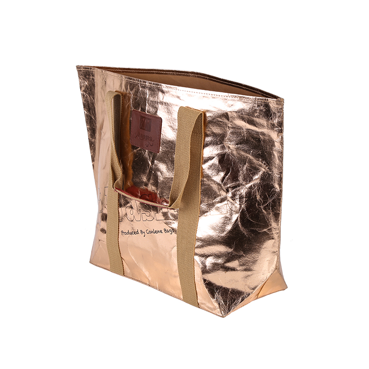 Washable kraft paper shopping bag