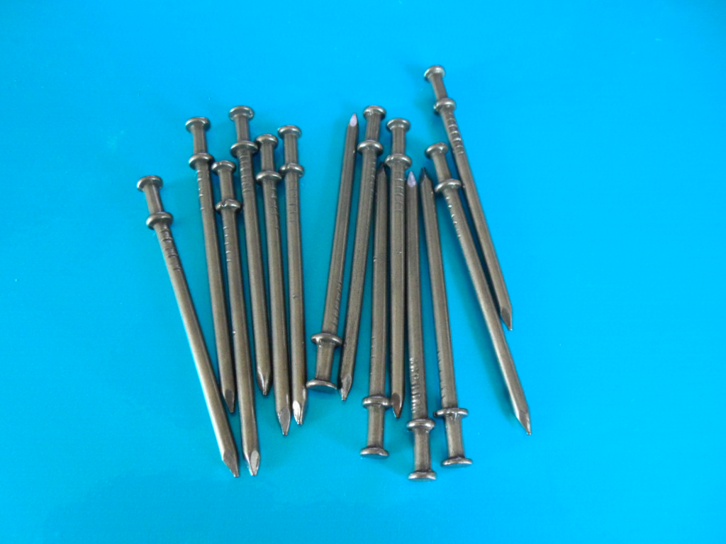 polished duplex nail、double head nails