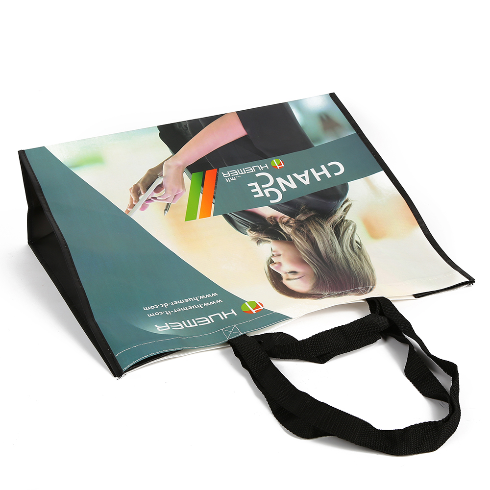 pp tote glossy laminated foldable non woven bag pp laminated non woven tote shopping spunbond bag