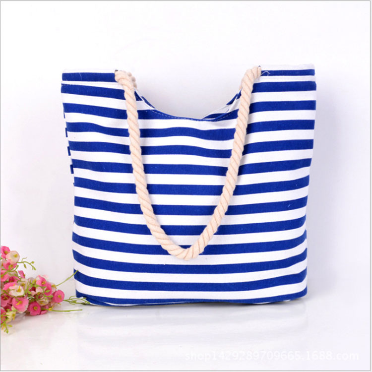 full color cotton canvas shopper tote bag