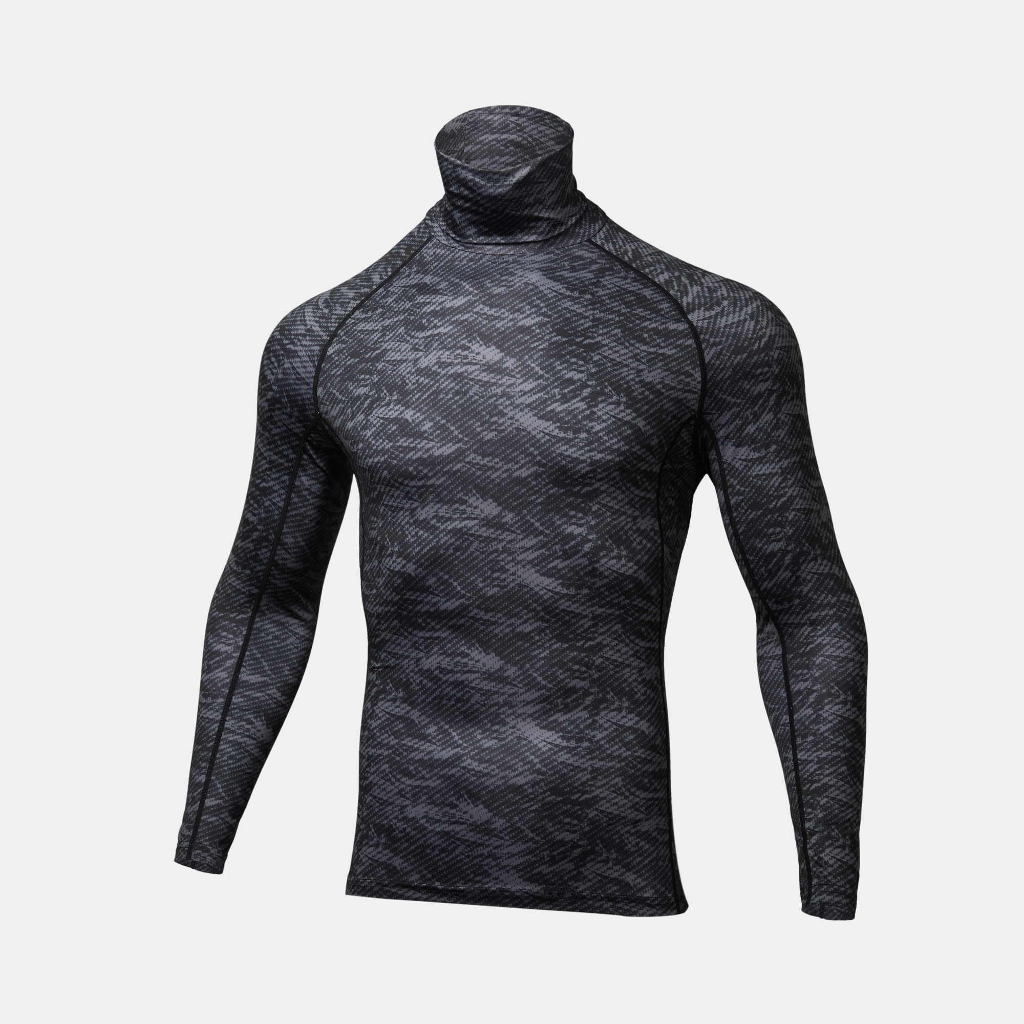 Winter/Autumn High Neck Fleeced Thermal Ls Shirt5
