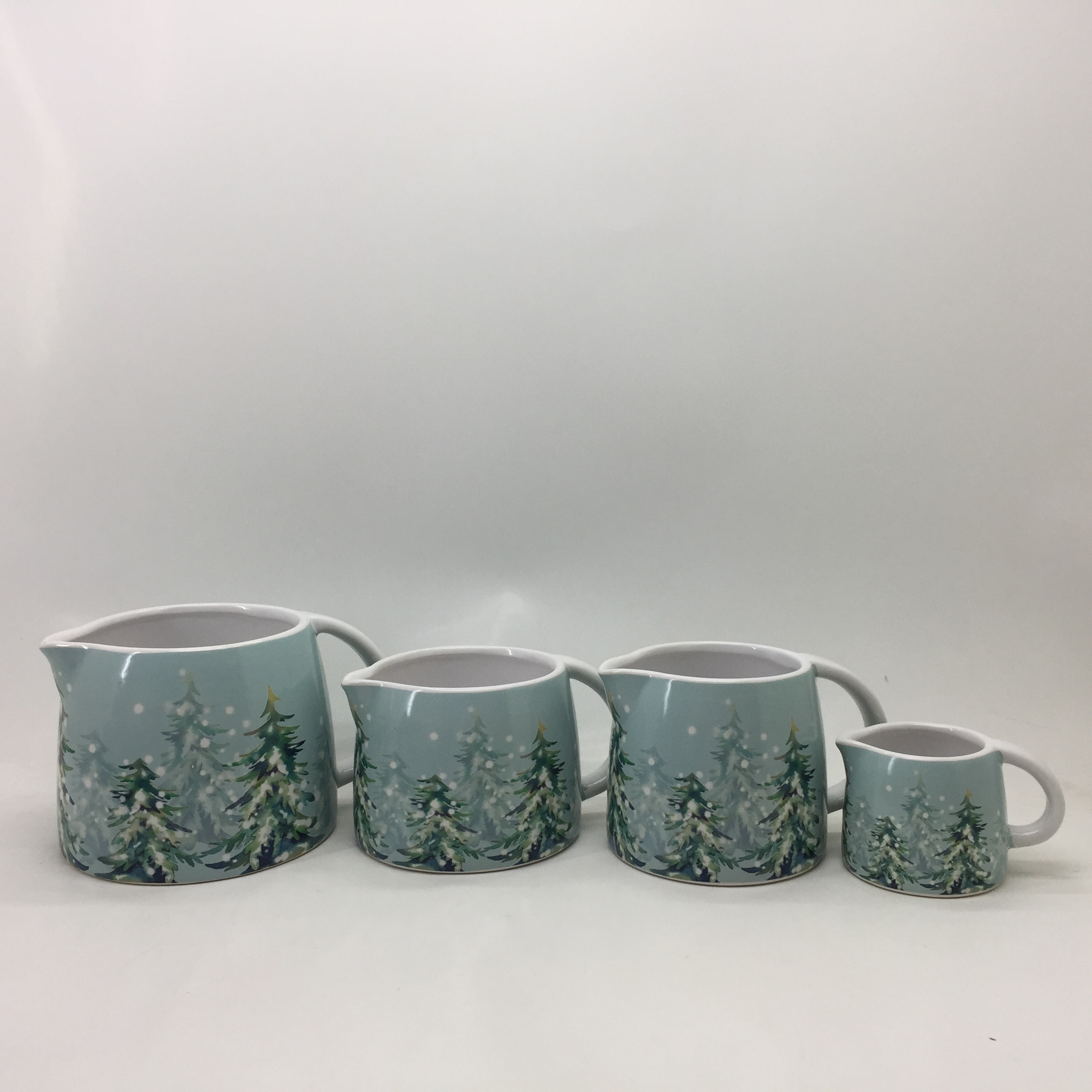 Ceramic kettle pot with decal