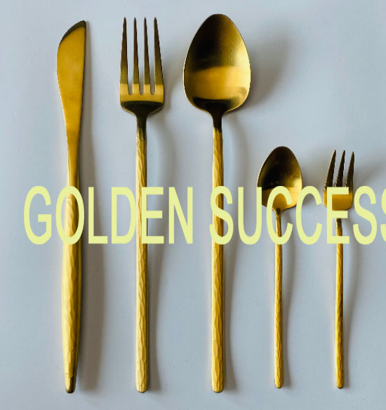 wholesale gold PVD Spoon fork Knife Tea/coffee 18/10 stainless steel tableware cutlery flatware set Wedding home