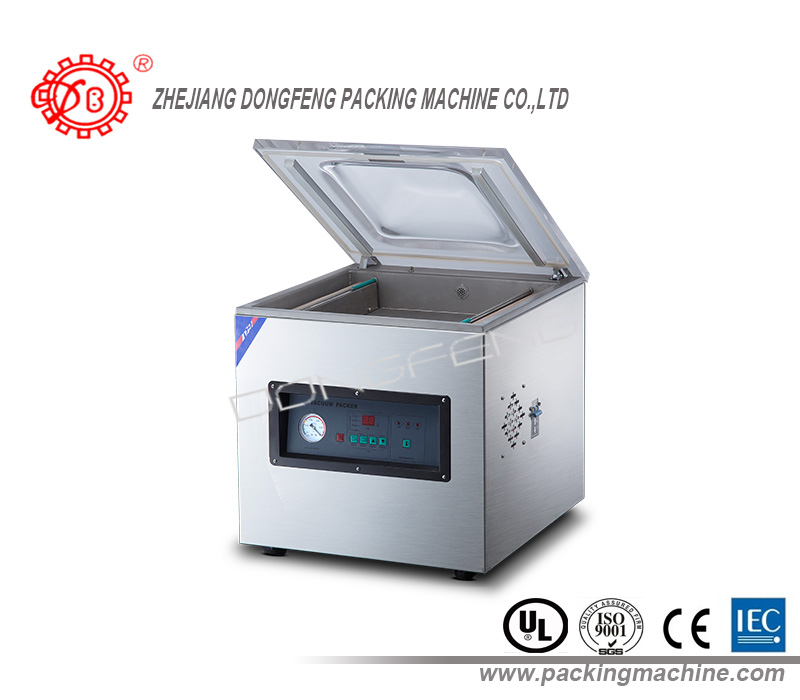 Semi Automatic Single Chamber Dry Chicken Meat Food Nitrogen Gas Flushing Vacuum Packing MachineDZ-400