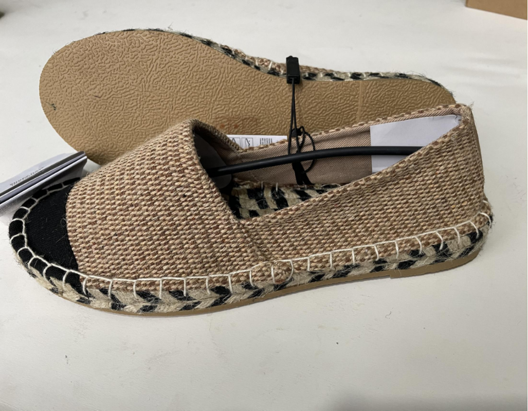 LE21206 Sandals,Linen Sandals, Cork Sandals
