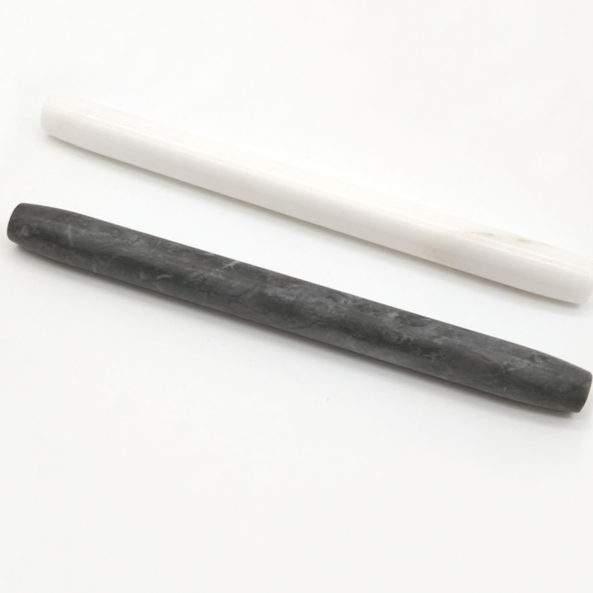 Marble Smooth Surface Kitchen Hand Burnishing Stone Rolling Pin small size