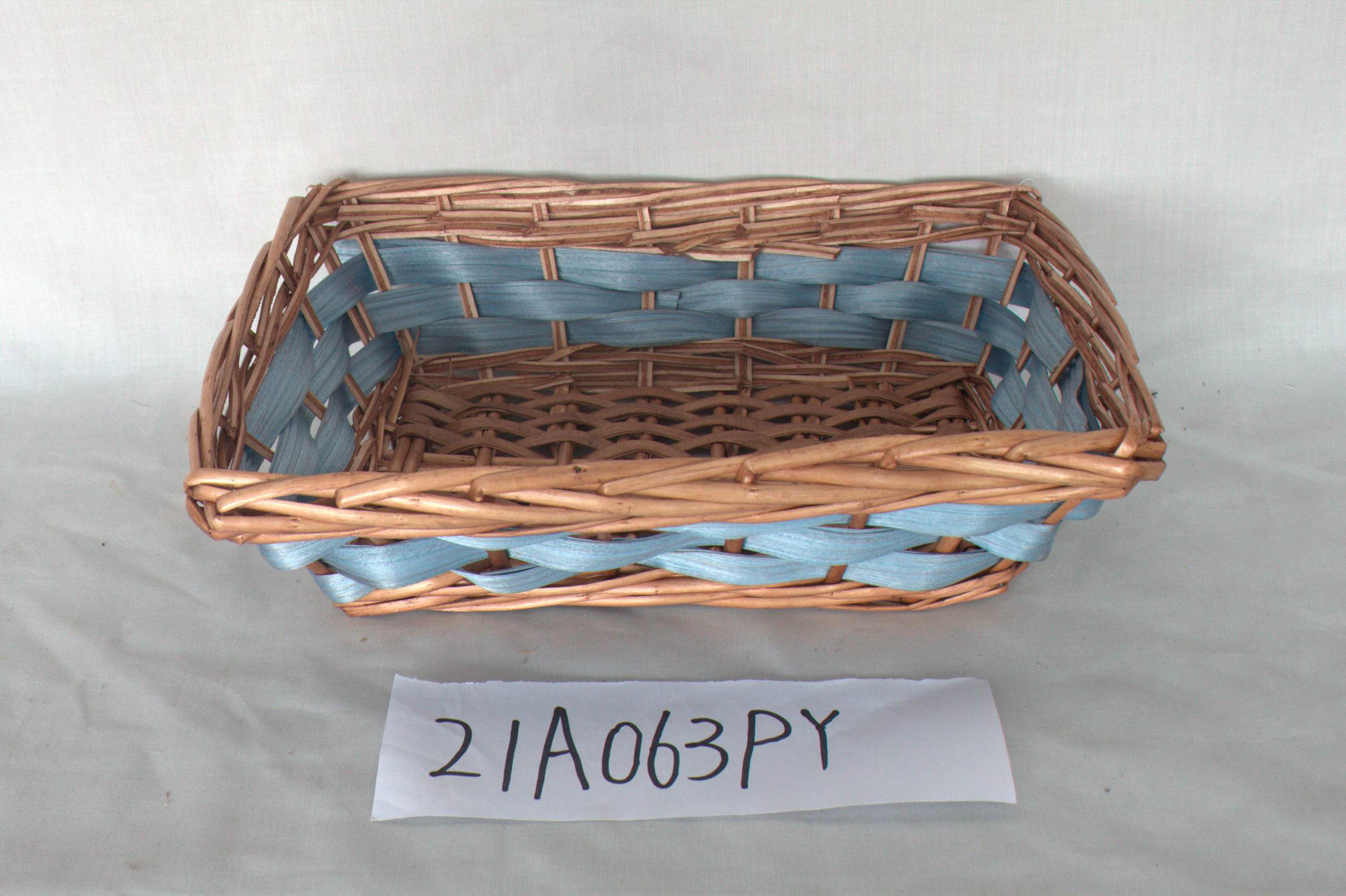 Kingwillow gift tray hot selling Christmas gift wicker storage fruit basket tray storage tray