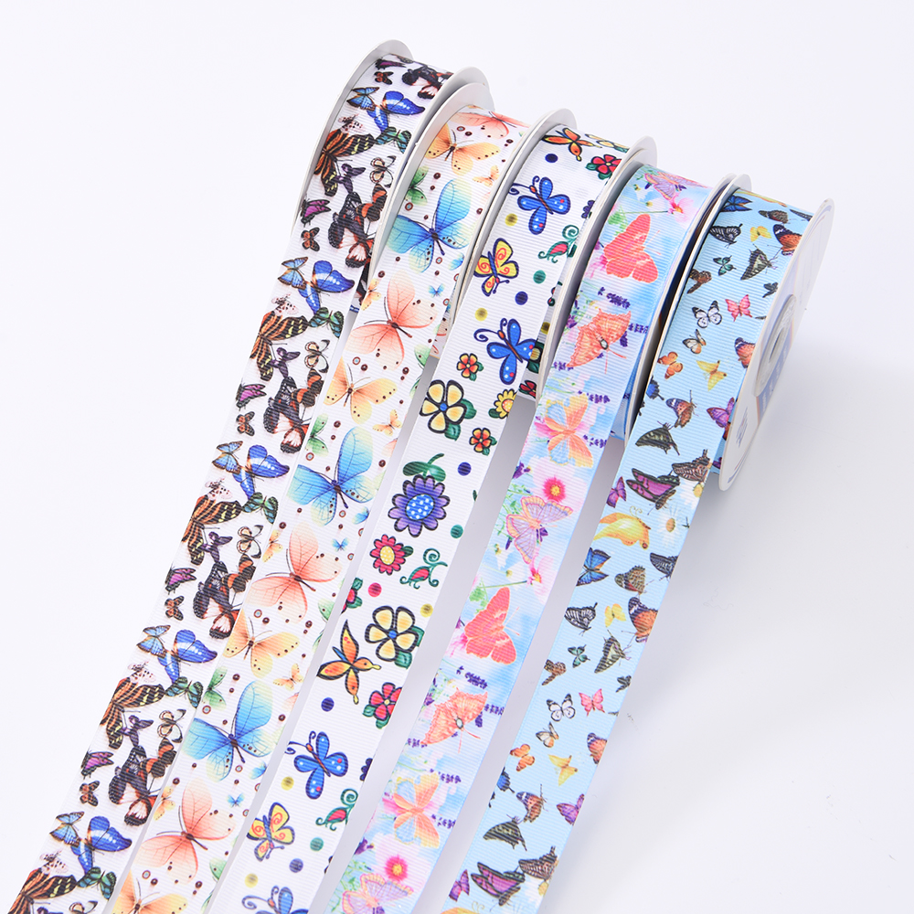 25mm Customized Printed Satin Ribbons Heat Transfer