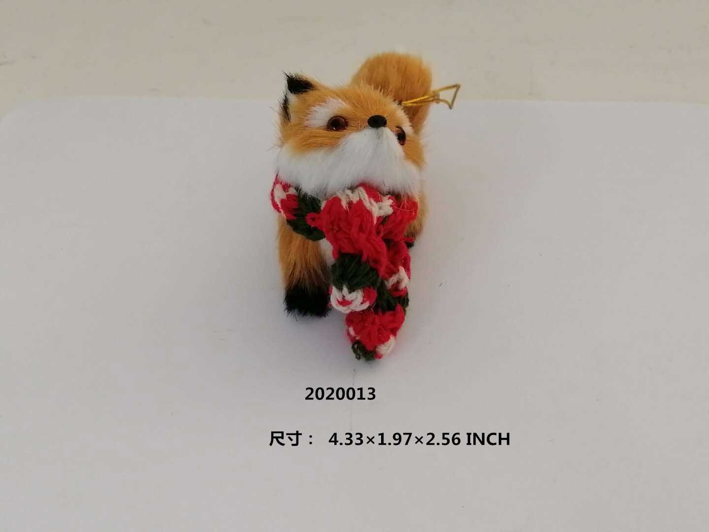 yellow fox with scarf