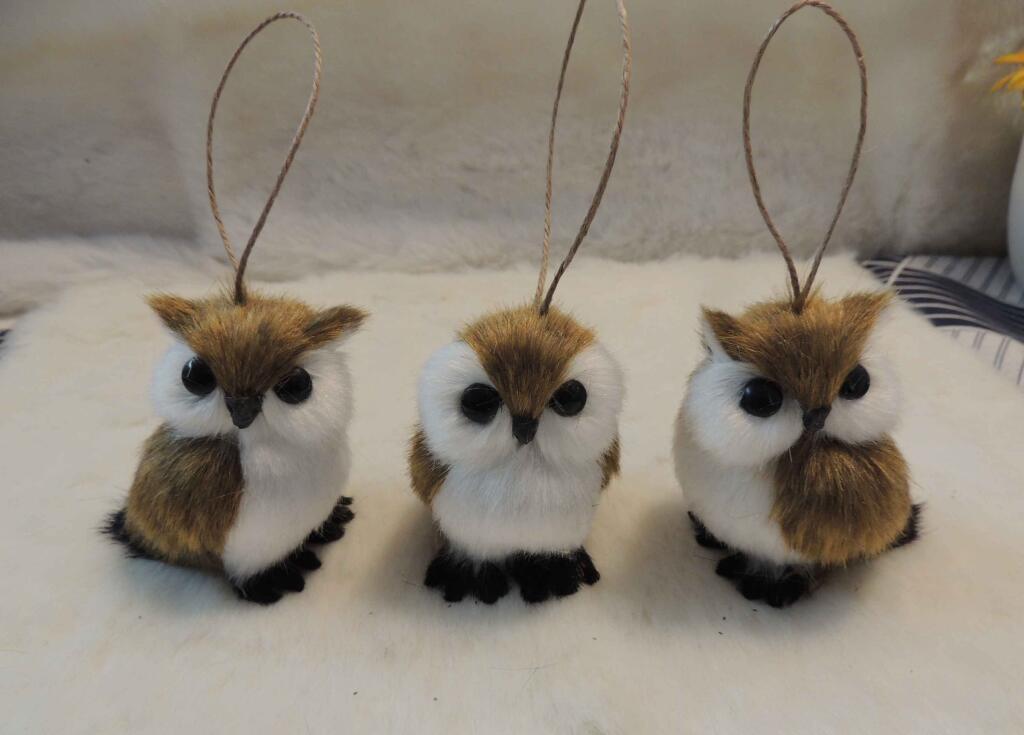 Set of three owls