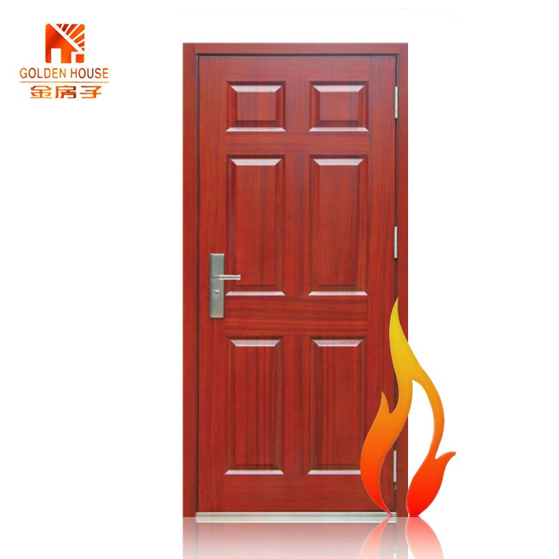 GH UL fire rated proof steel door steel door cheap steel 6 panel door