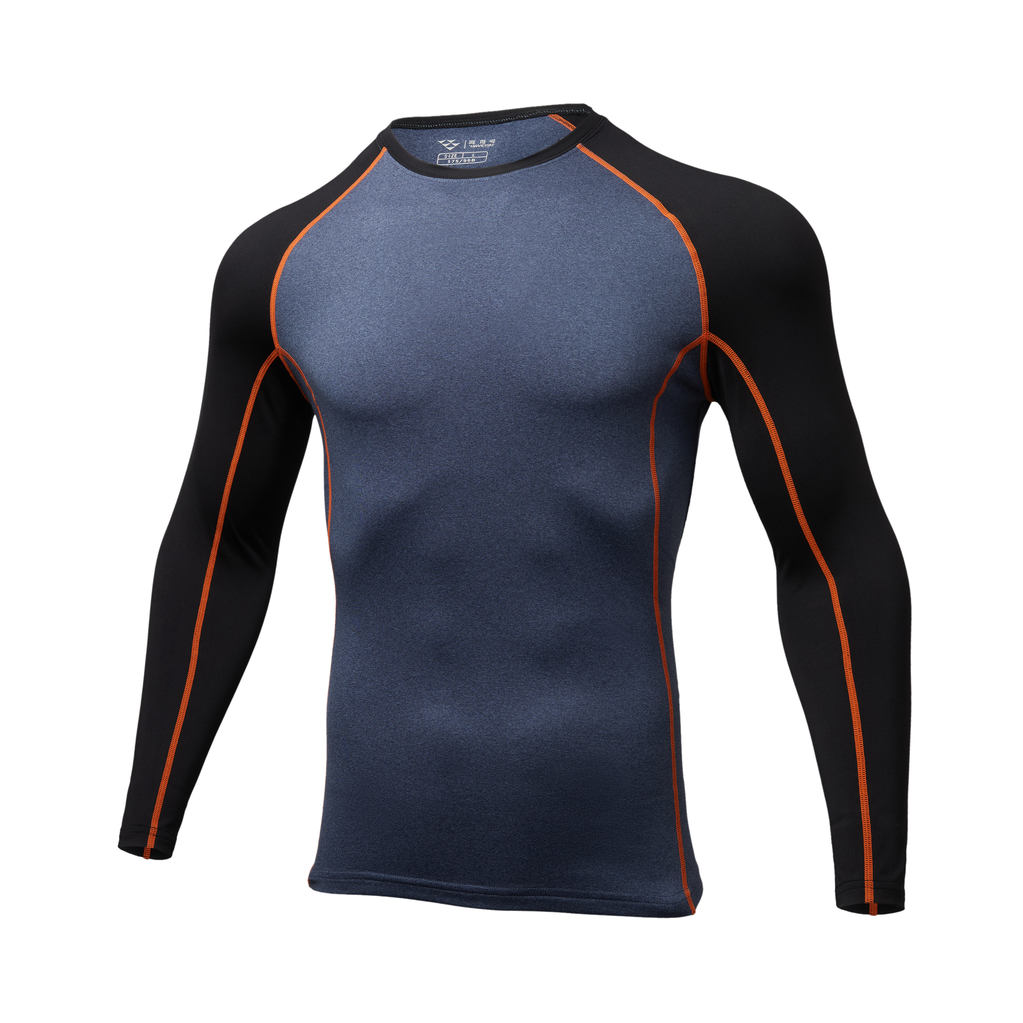 Winter/Autumn Crew Neck Fleeced Thermal Ls Shirt1