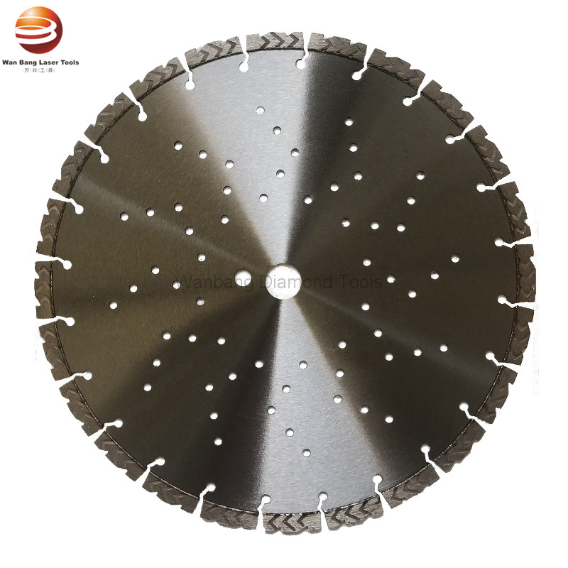 Laser welded diamond blade for cutting concrete and old concrete