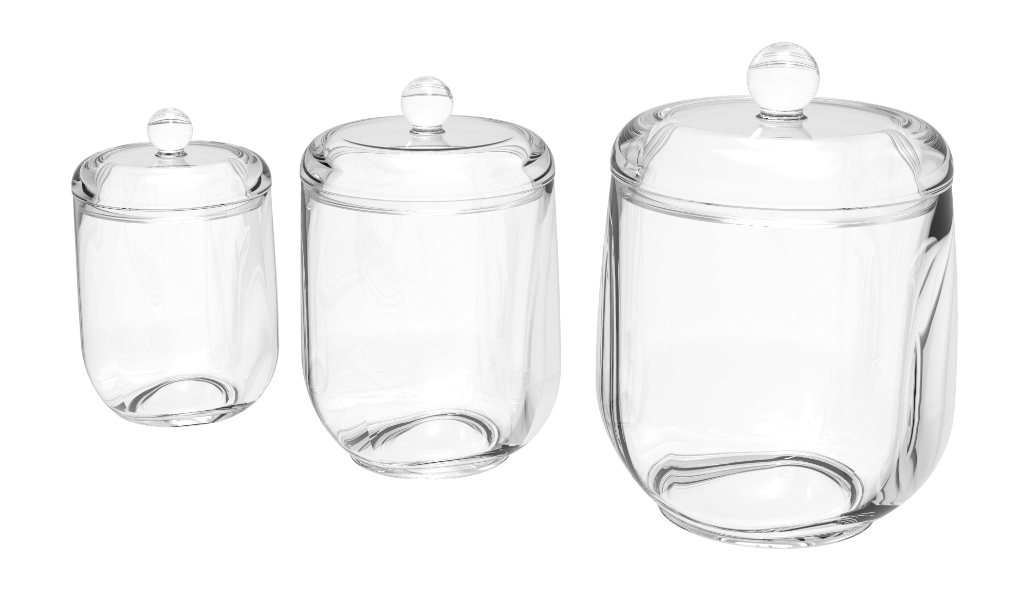 Clear Holder Storage Acrylic Cotton Swabs & Ball Holder Set