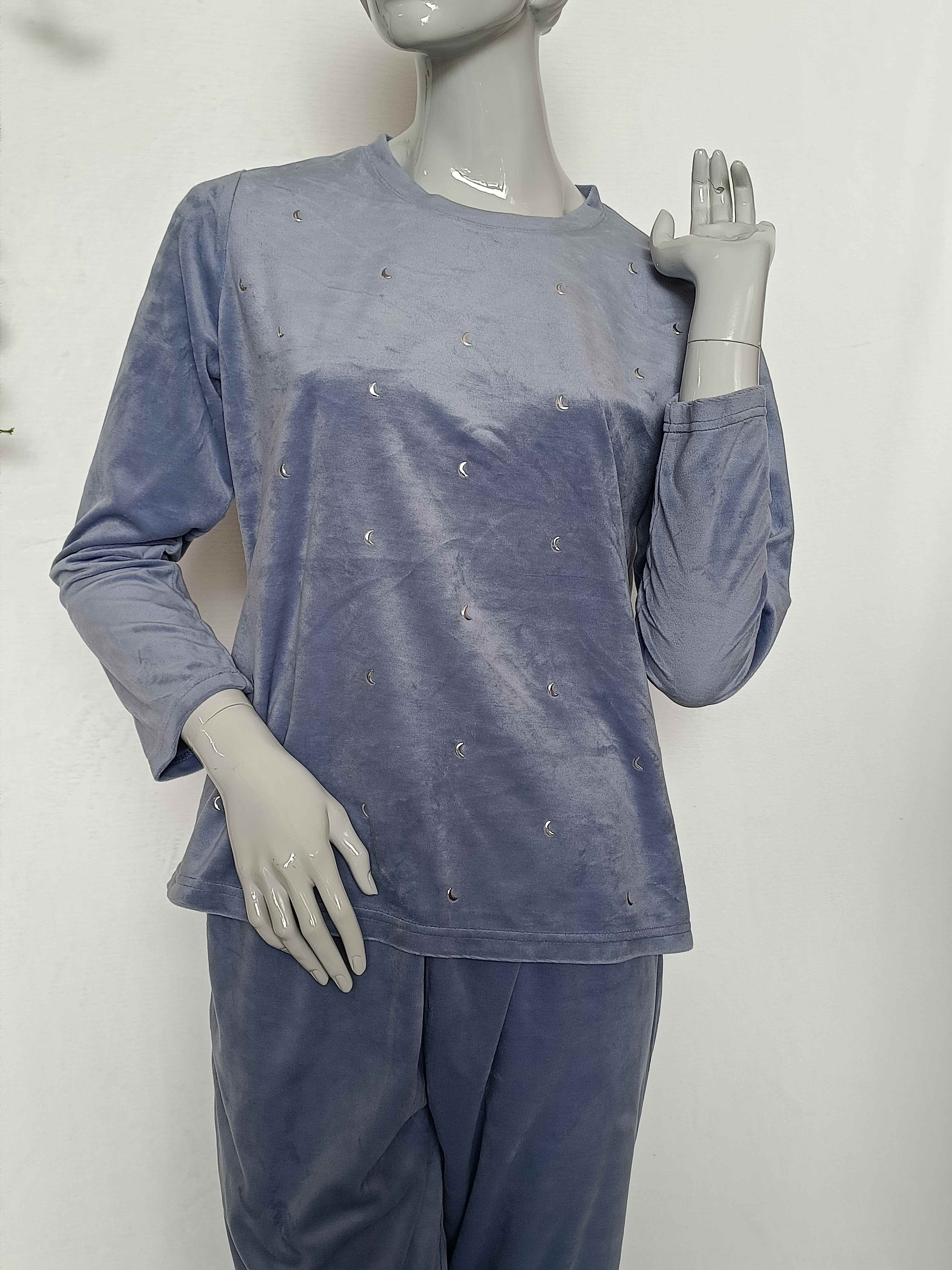 Ladies super soft velvet loungewear ,pyjamas set