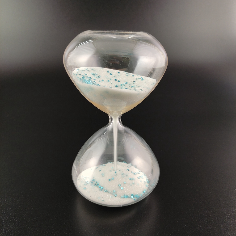Hourglass blue star sand