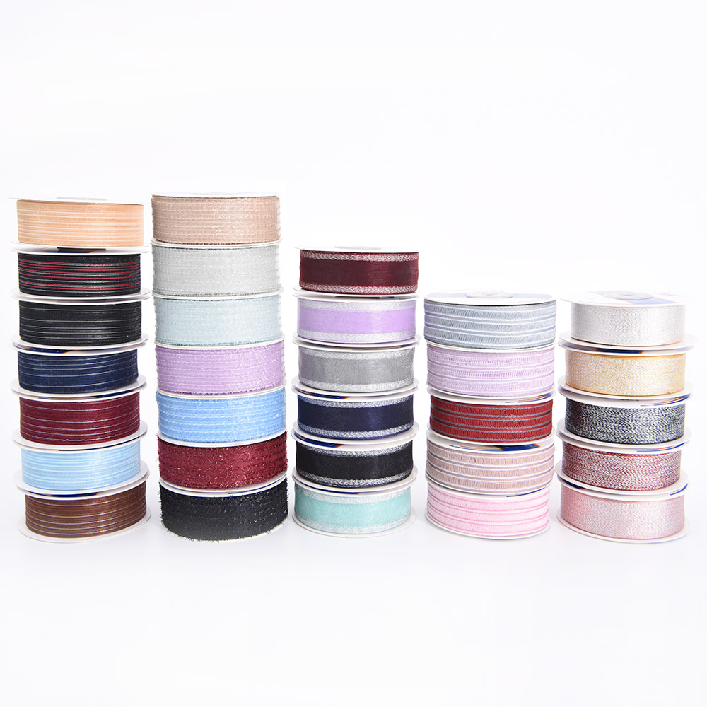 Striped Sheer Ribbon Organza Ribbon
