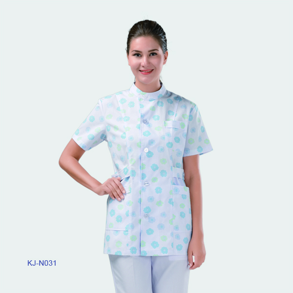 Charming fashionable printed nurse uniform set