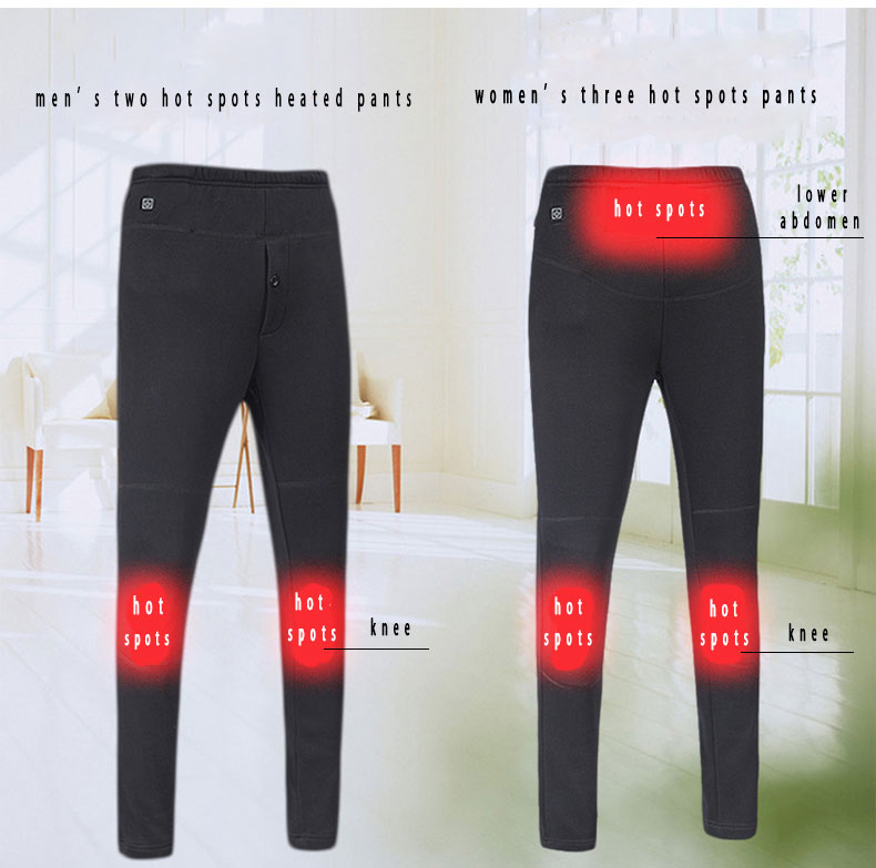 women's fleece heated trousers