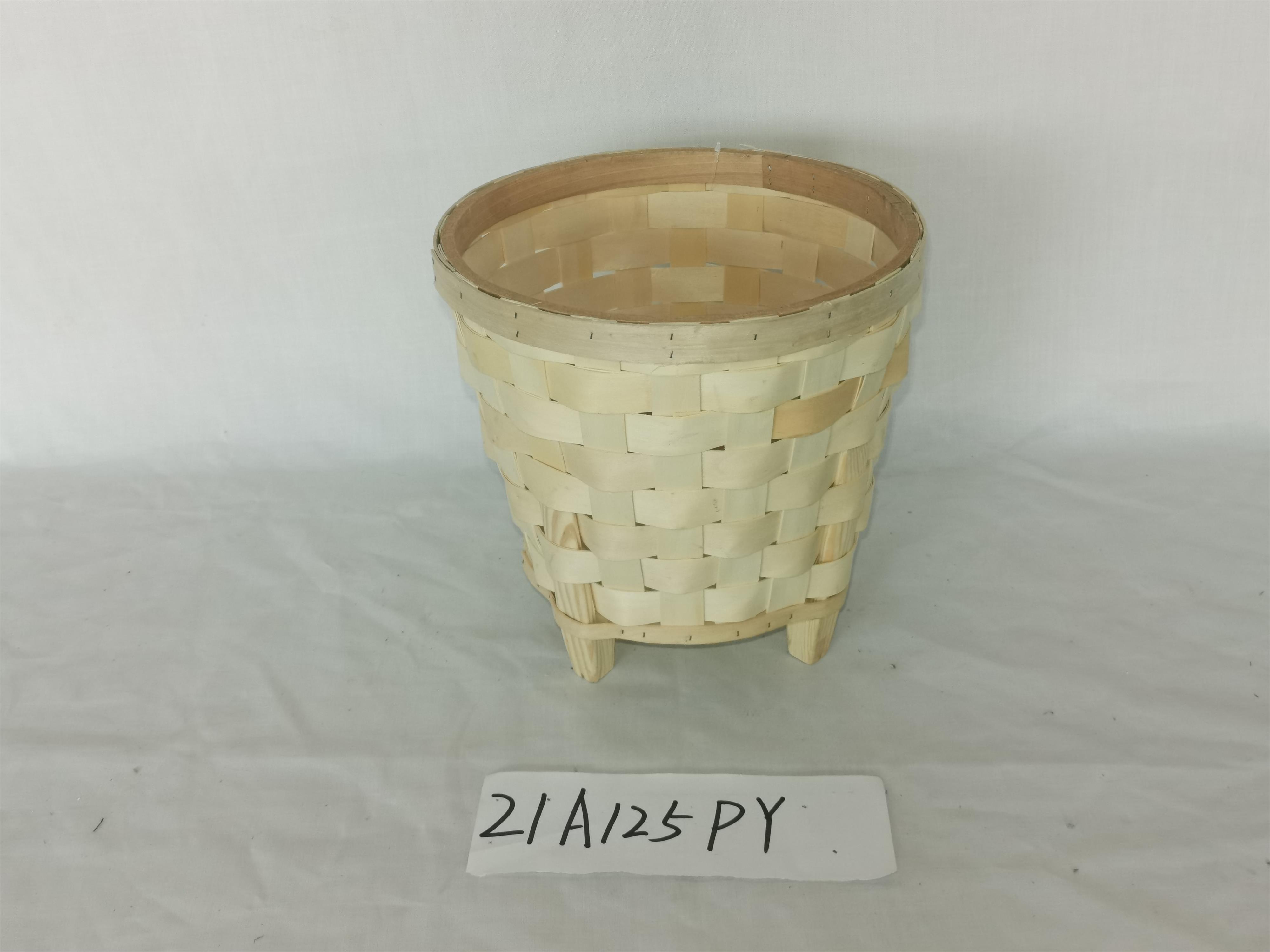 Kingwillow Hot selling eco friendly white wicker woven flowerpot withwith handle willow flower pot holder plant planter basket wholesale