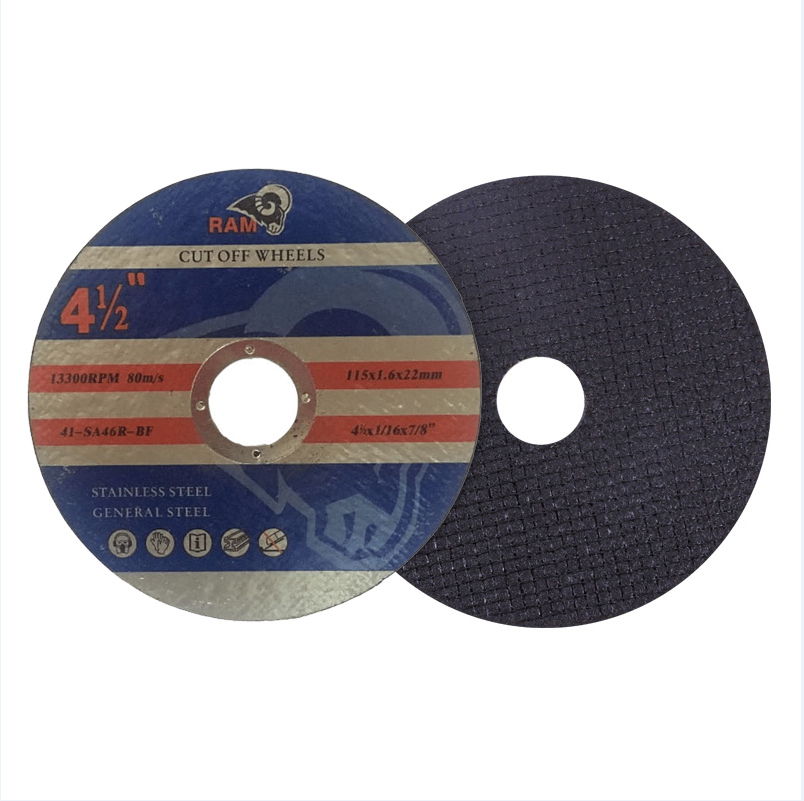 115x1.6x22mm cutting disc 4.5 inch cutting wheel for metal and stainless steel