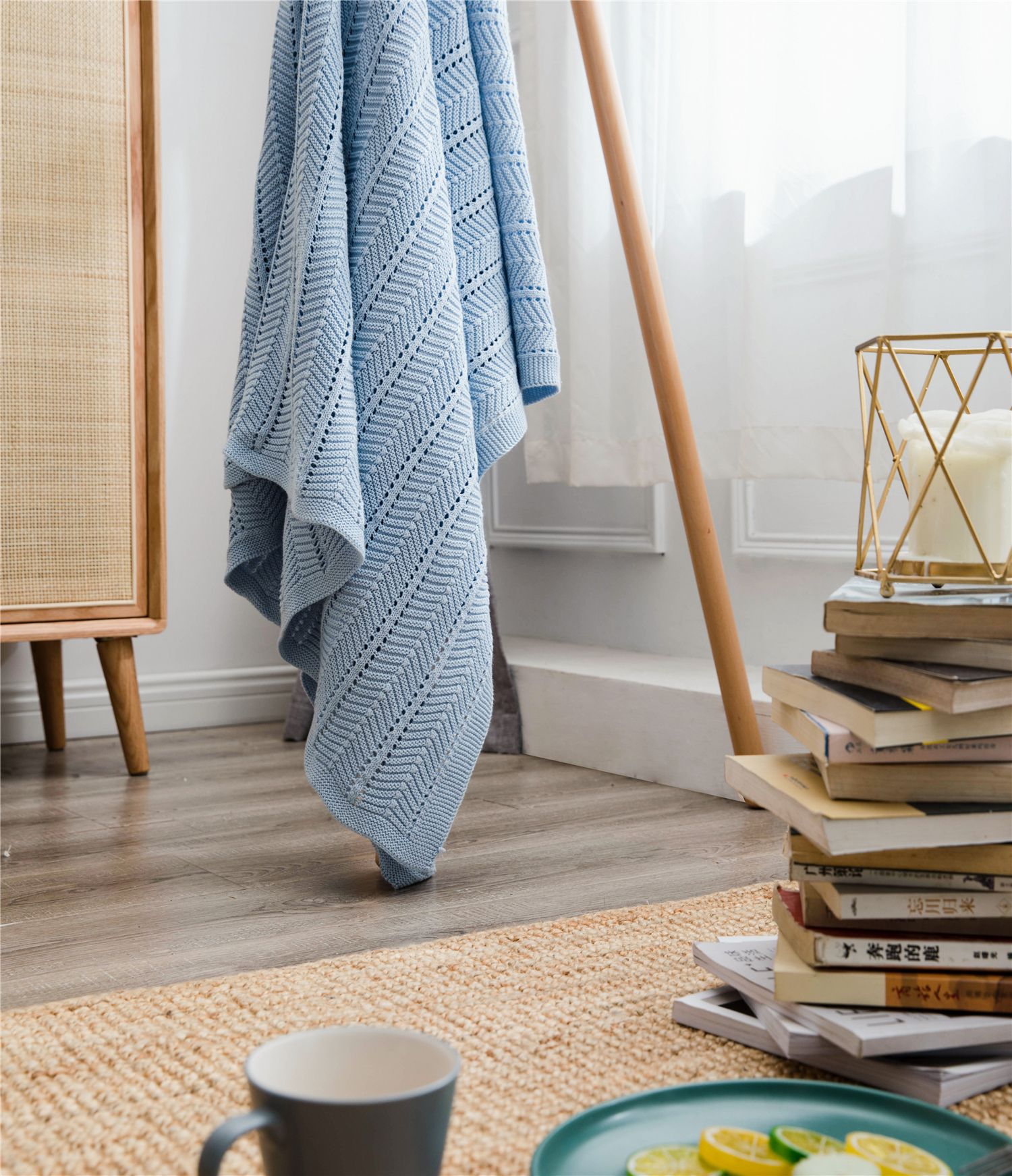 New Type 2023 Knitted Blanket Blanket Comfortable Soft Fabric 9