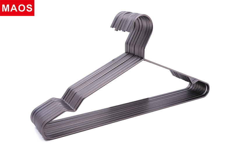 High quality flat metal top hanger high end matt nickle finiging color