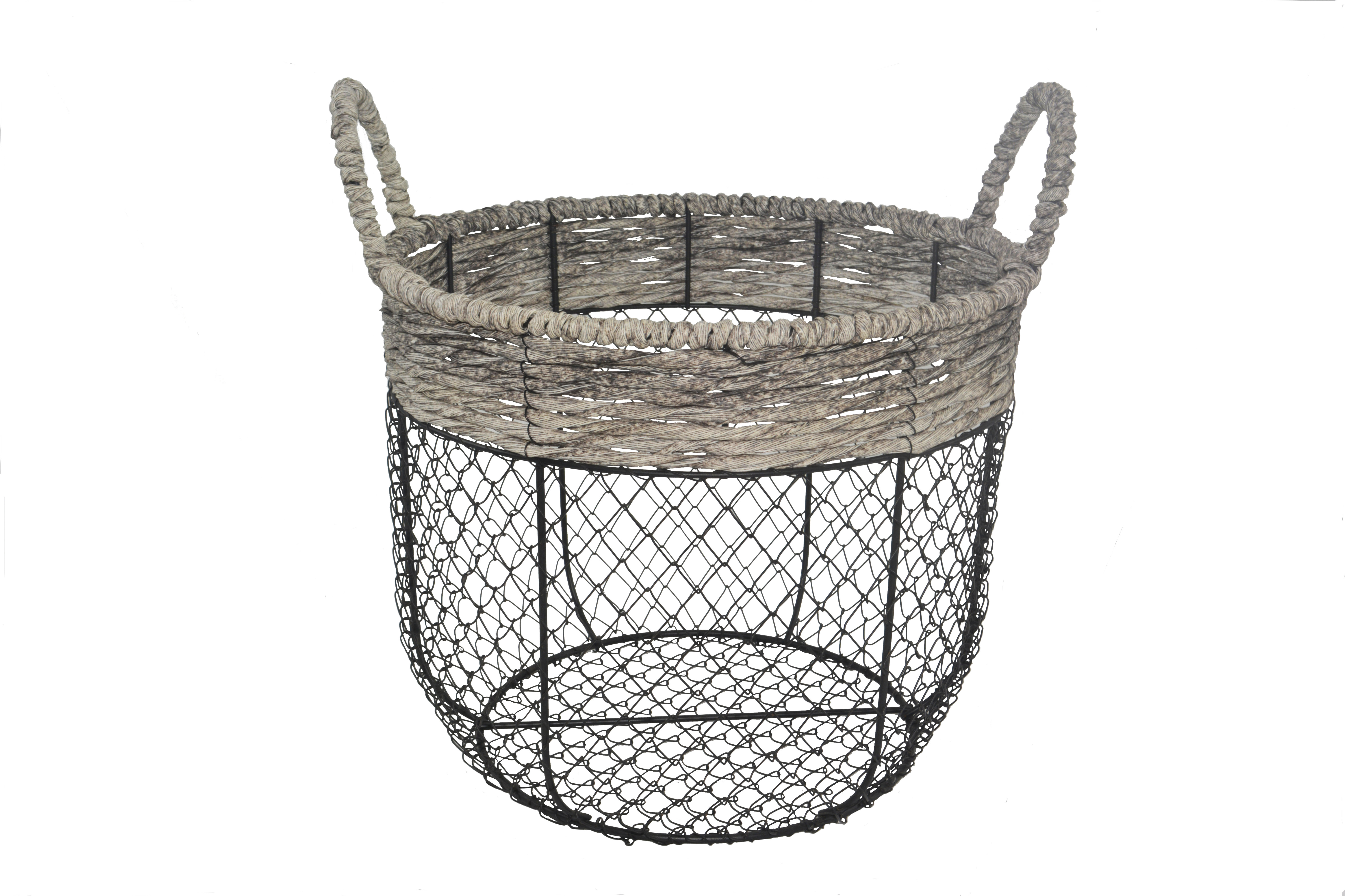 Plastic Rattan Wicker handmade Laundry Storage Basket