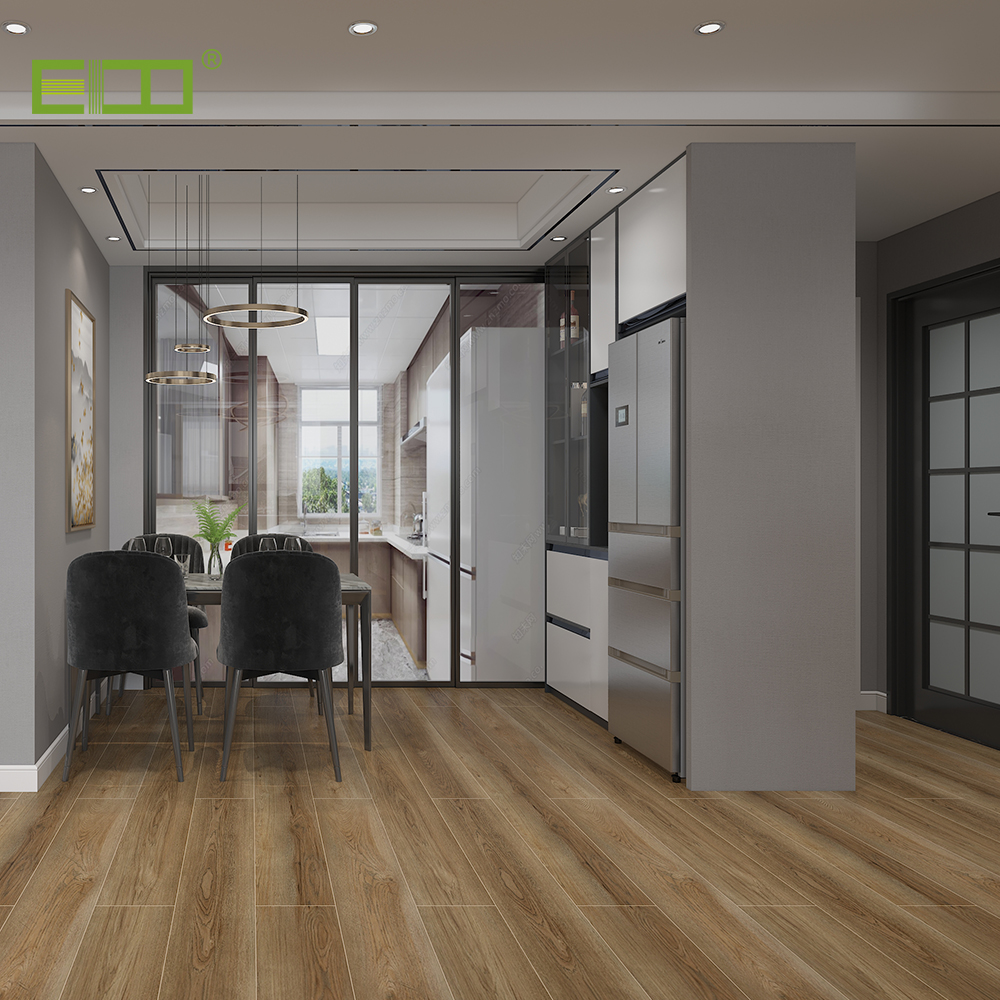 Luxury Plastic Flooring Wood SPC Light Grey Herringbone Floor