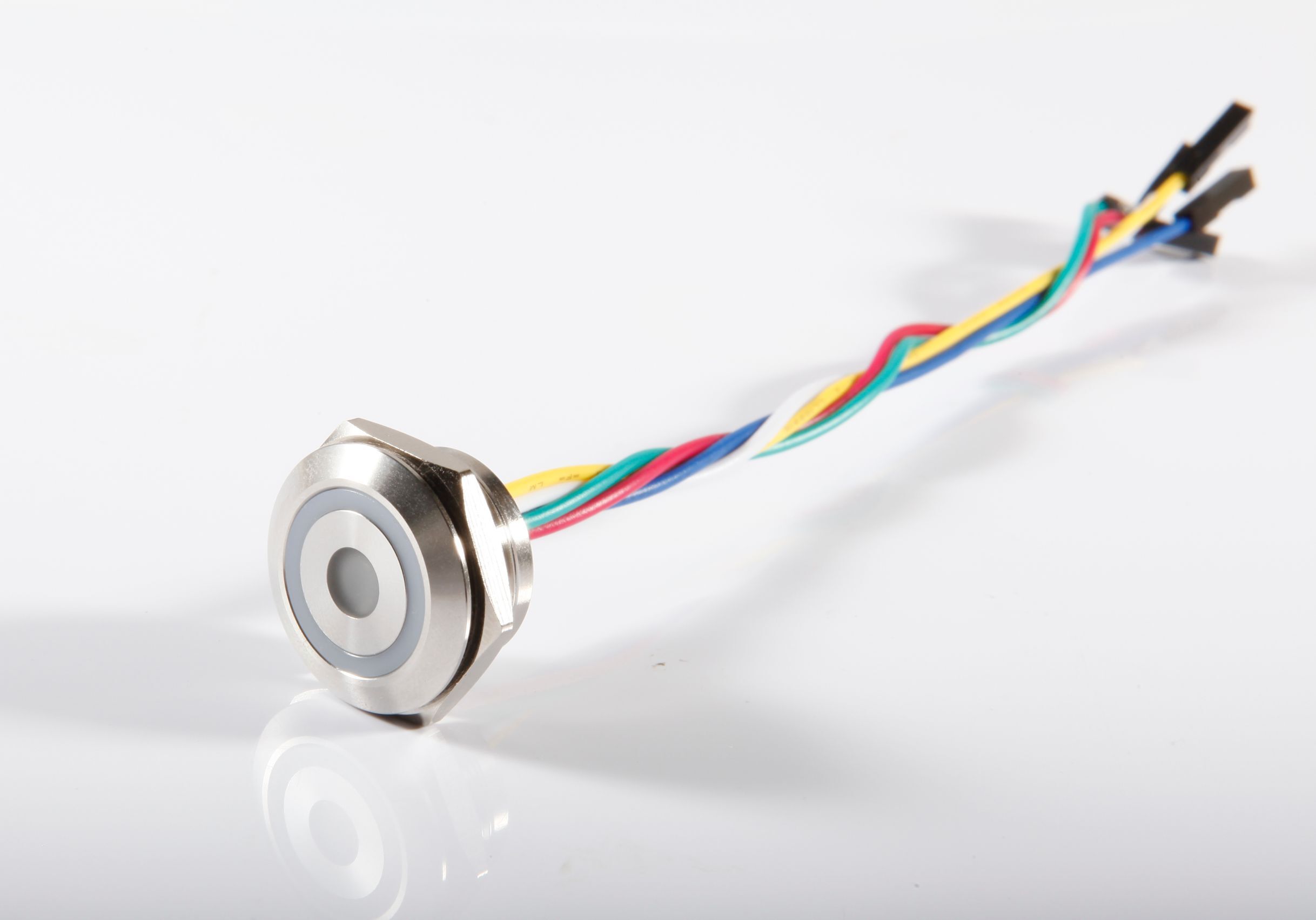 φ19mm metal infrared touchless push button switch with LED