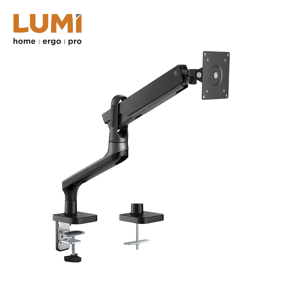 Single Monitor Premium Aluminum Spring-Assisted Monitor Arm