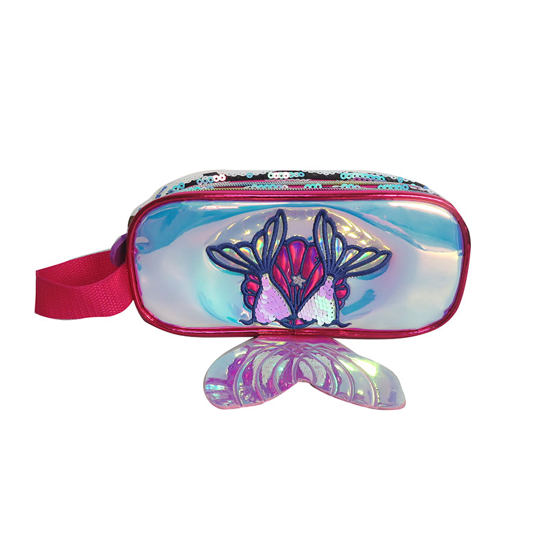 3D Tail sequin Pencil case