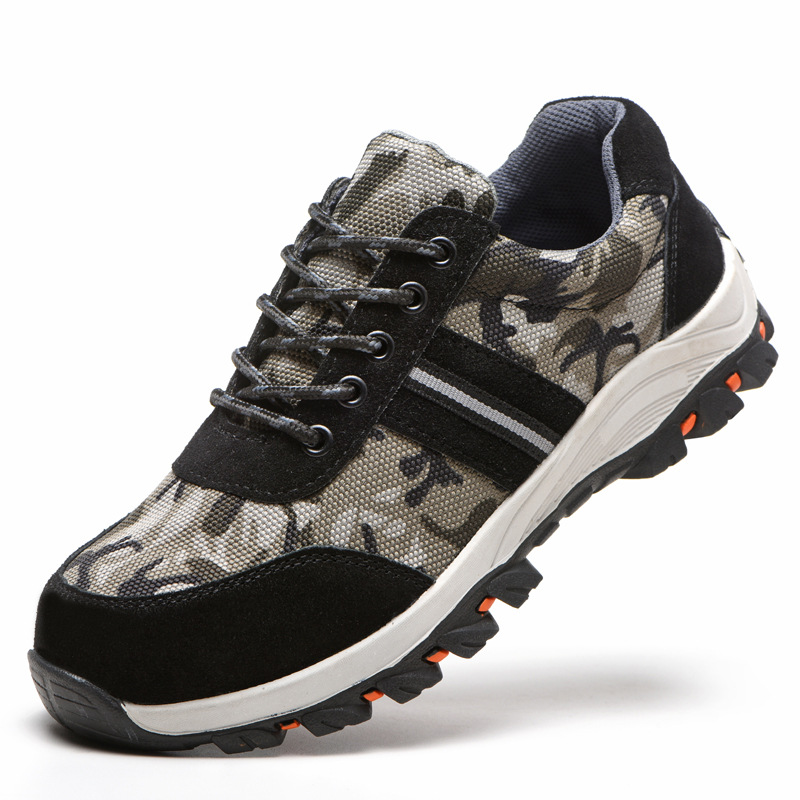 Summer and autumn breathable light wear protection shoes anti-hit anti-stab protective shoes anti-odor work shoes