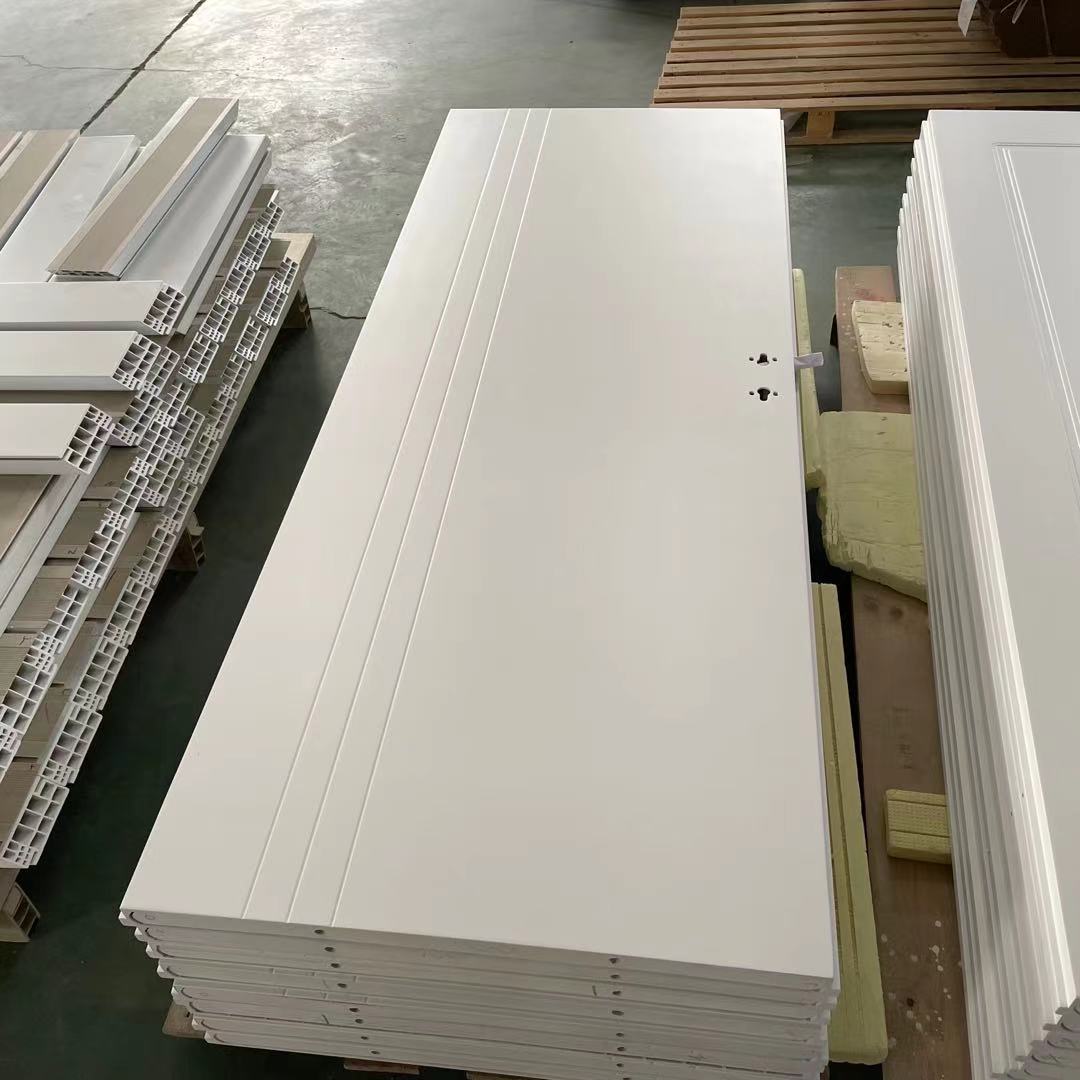 White color waterproof painting door